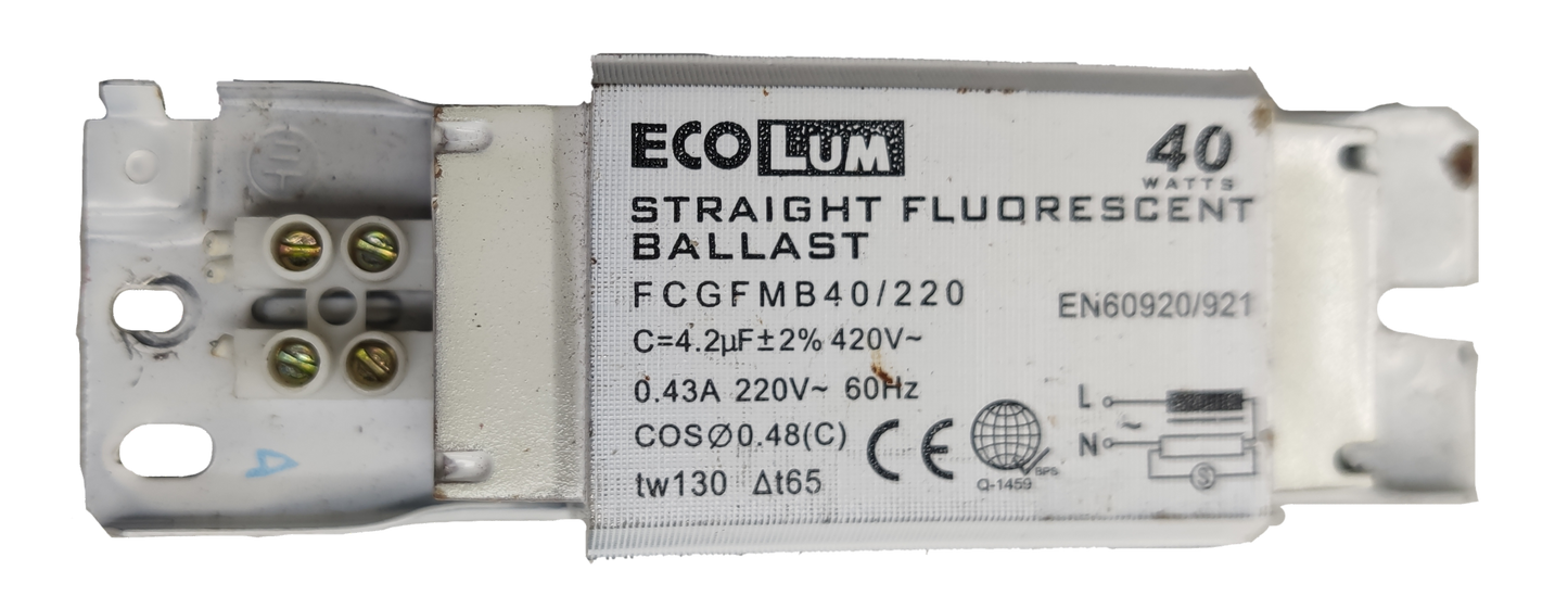 Ecolum Magnetic Ballast, 36W Magnetic Ballast, 1x40W, 1x36W 1 or 1x20W 1X18W Magnetic Ballast 220V Fluorescent Ballast