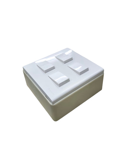 Panasonic 4 Gang 3 Way Switch 16A 250V  with Series with Utility Box WEG6804+(4XWEG5002K-5)+Utility Box