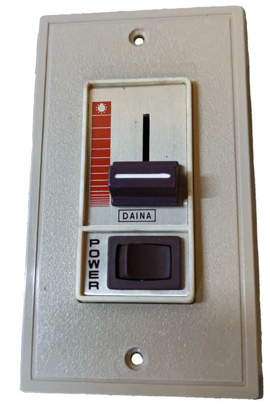 1500W Dimmer Switch 220V Slide Type Device with a smooth slider and power button for easy light control