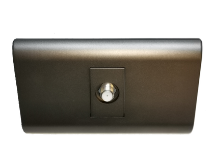 Electx Electrical Supply dark gray cable TV outlet wall plate for home entertainment systems