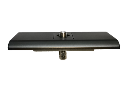 Electx Electrical Supply dark gray cable TV outlet with metal connector and sleek rectangular design