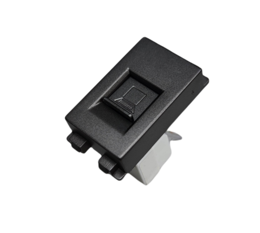 Royu Data Outlet Dark Gray Plano Series single port network socket for data connections