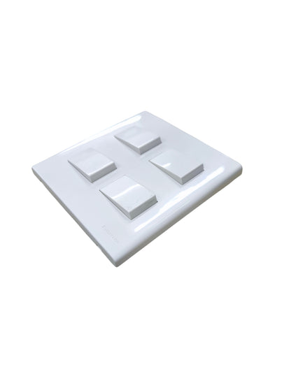 Panasonic 4 Gang 3 Way Switch 16A 250V  with Series with Utility Box WEG6804+(4XWEG5002K-5)+Utility Box