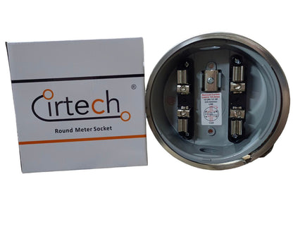 Cirtech Round Meter Base 1 Inch Hub Electrical Meter Base, KWH Meter base