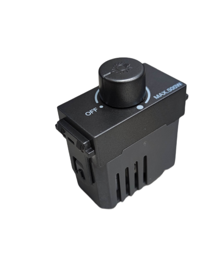 Omni 500W Dimmer Switch 220V DDM-502G black rotary knob module for wall installation and lamp dimming