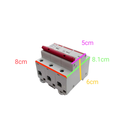 Himel 100A 3Pole 10KAIC 220V Miniature Circuit Breaker MCB HDB3w125H3C100