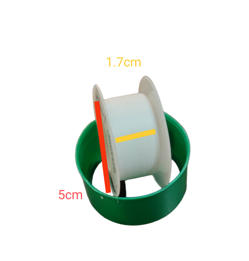 White PTFE Teflon Tape roll for sealing threads with 1.7cm width from China vendor