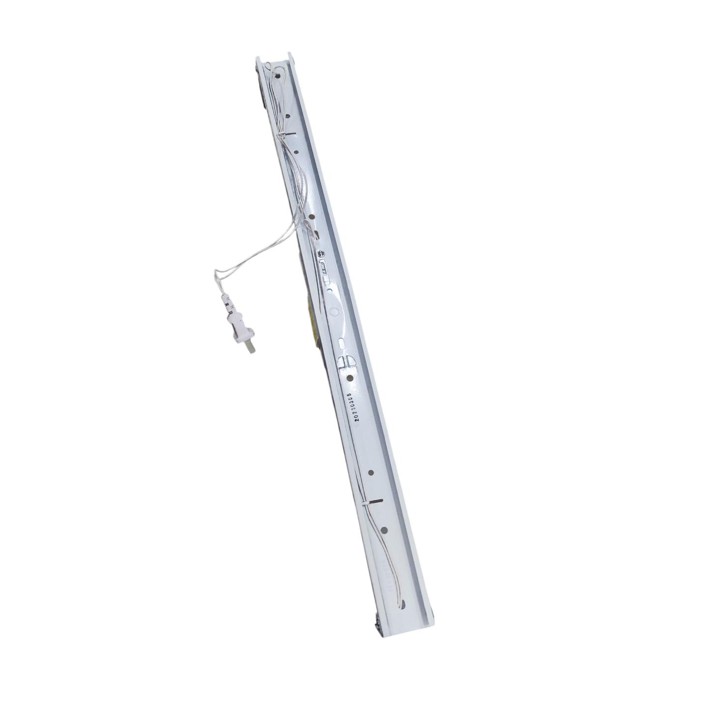 Delta magnetic ballast light fixture in white for fluorescent lighting with power cord