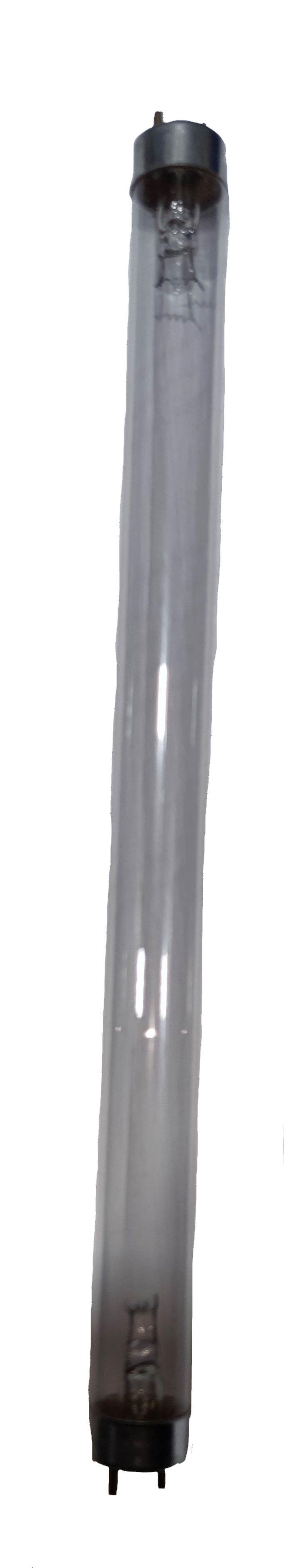 10W UVC Fluorescent Tube from China with clear glass and black end caps for sterilization use