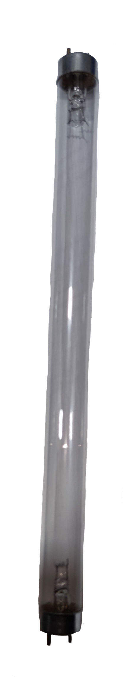 10W UVC Fluorescent Tube from China with clear glass and black end caps for sterilization use