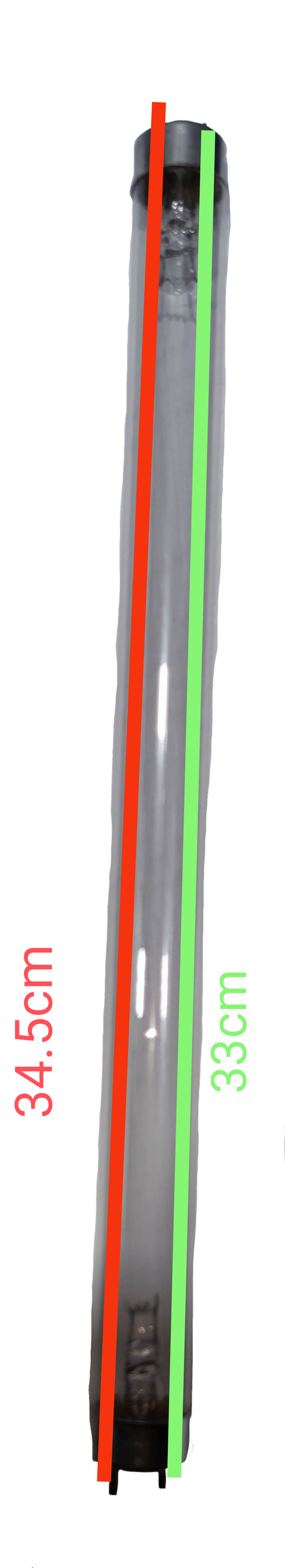 10W UVC Fluorescent Tube from China with length approximately 33 cm for effective sterilization