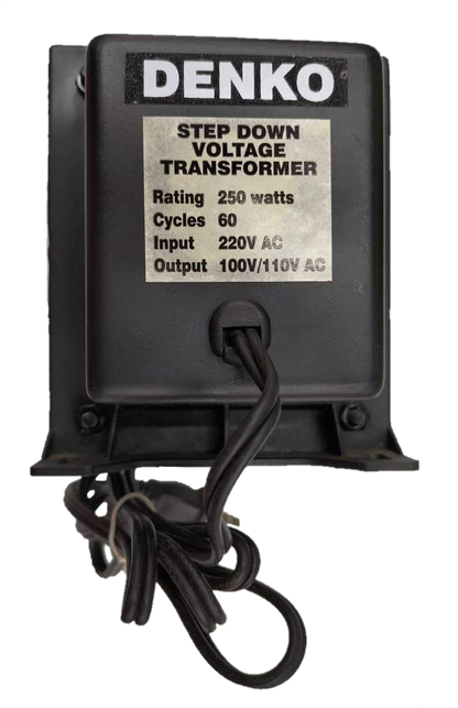Denko 250W step down transformer 220V to 110V for converting voltage output
