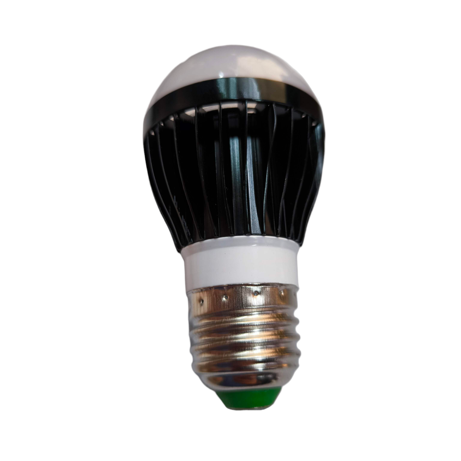 Denko 5W LED bulb E27 220V with black heat sink and silver base for energy-efficient lighting