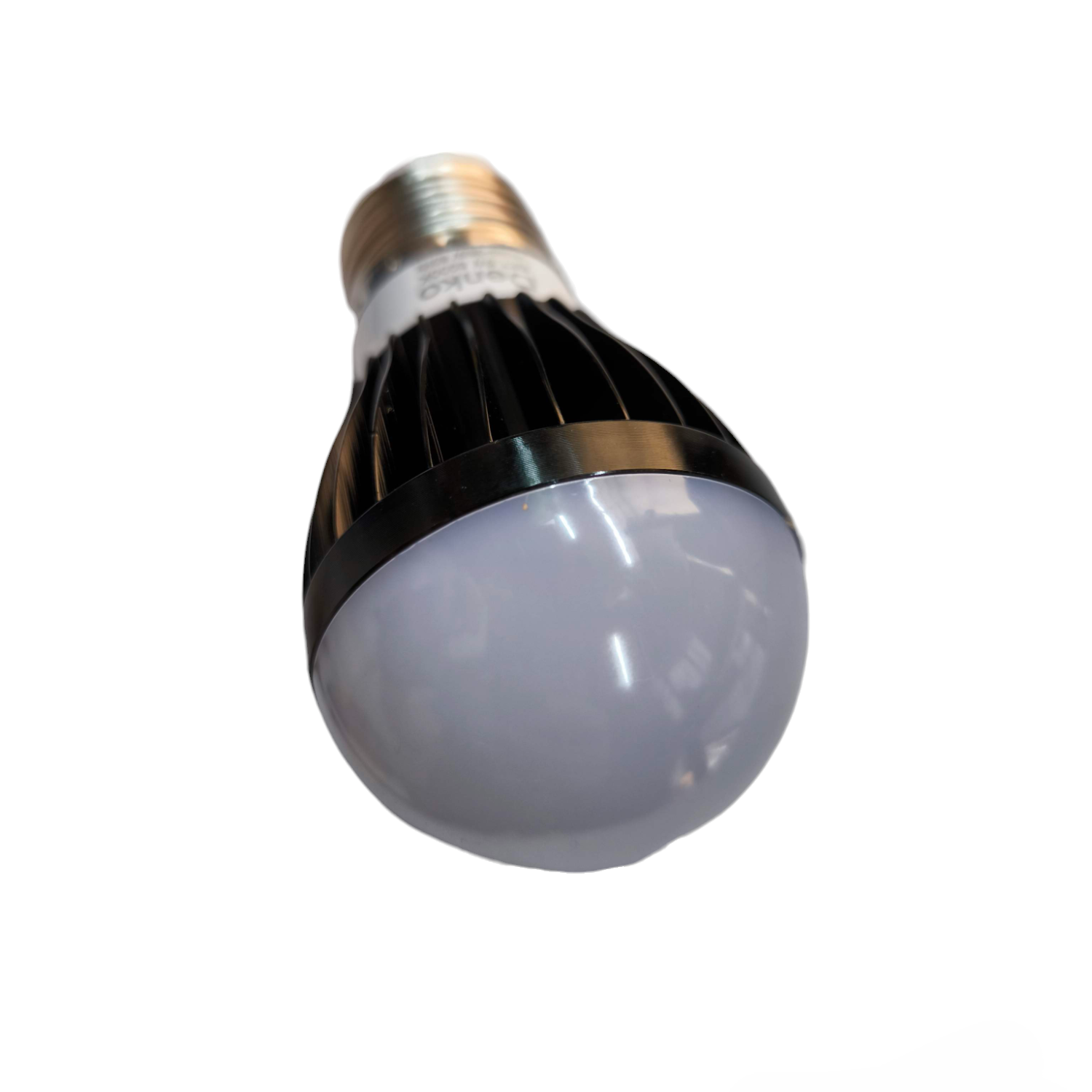 Denko 5W LED bulb E27 220V with black heat sink and white diffuser for energy-efficient lighting
