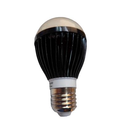 Denko 7W LED industrial bulb with a sleek black and white design for efficient lighting