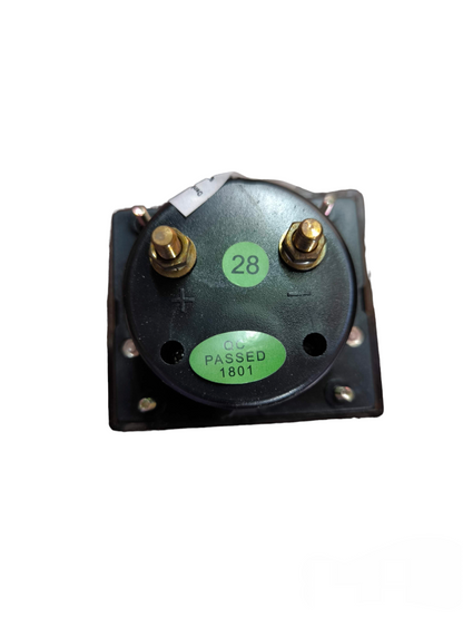 Denko DC Ampere Panel Meter 60mm x 70mm electrical circuitry part with brass terminals
