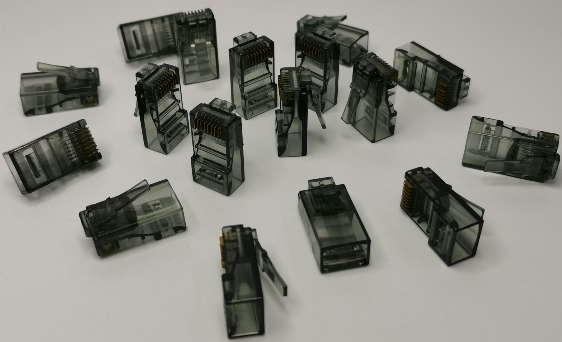 Grippes Denko RJ45 Connector colored plastic network cable connectors for powerline network adapter