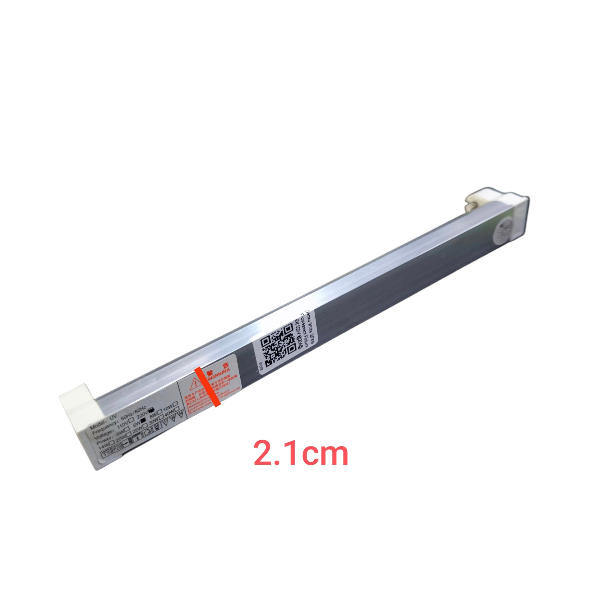 Grippes Denko T5 6W fixture 220V in sleek aluminum design for efficient lighting solutions