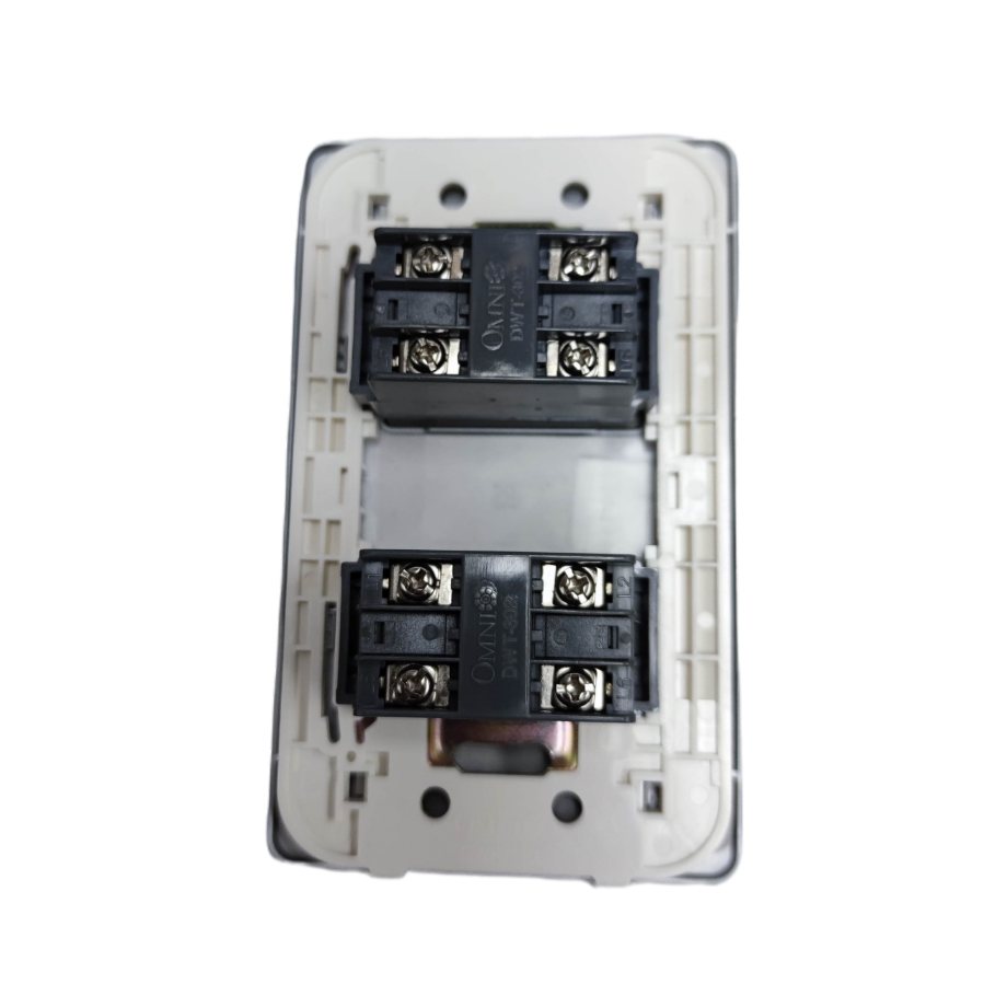 Omni designer 2 gang telephone outlet with durable construction for reliable connectivity