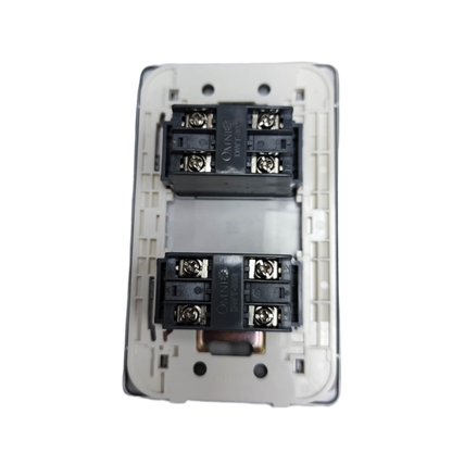 Omni designer 2 gang telephone outlet with durable construction for reliable connectivity