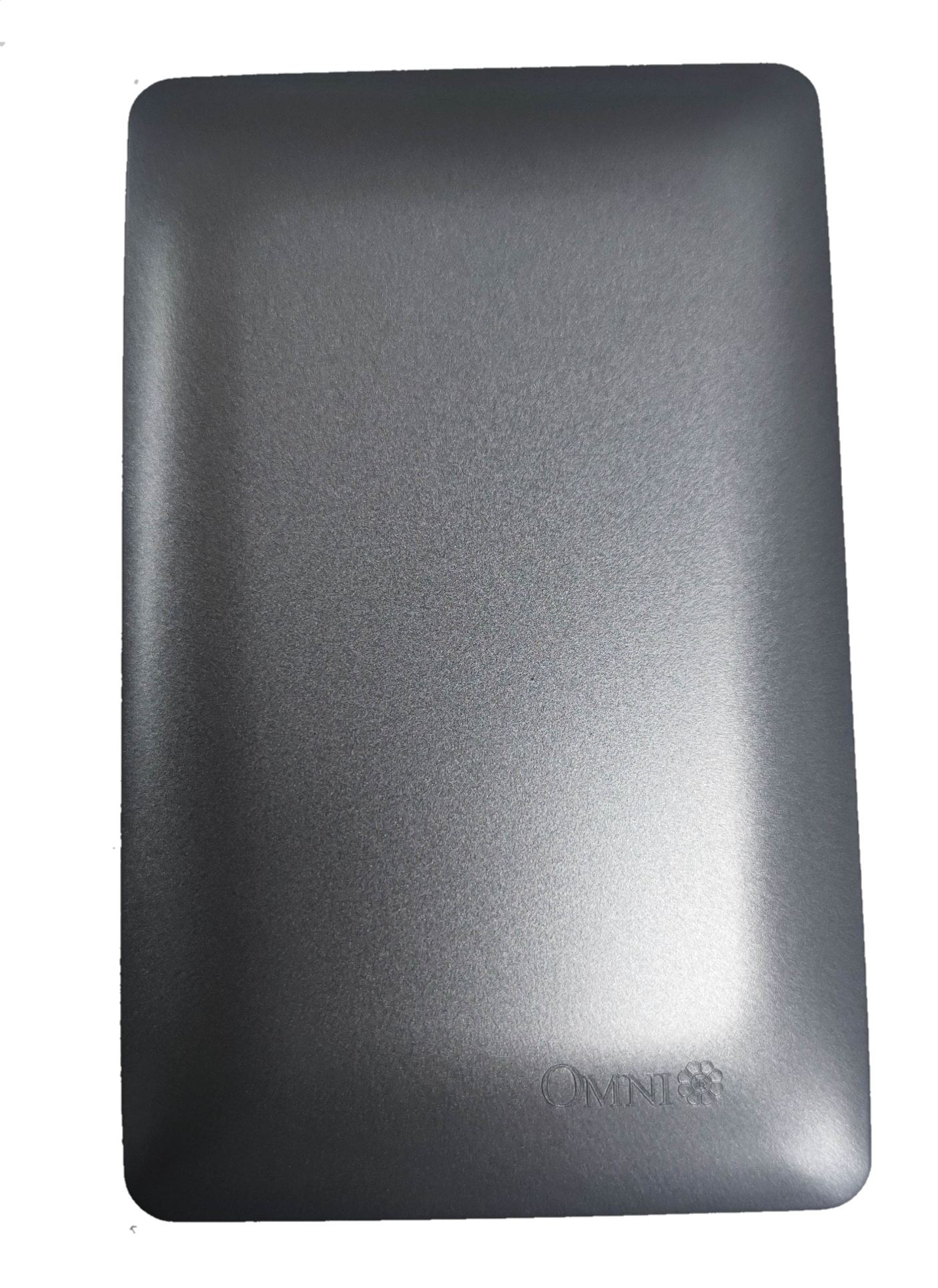 Omni designer series wall plate DWP-100G in sleek silver finish for modern electrical installations