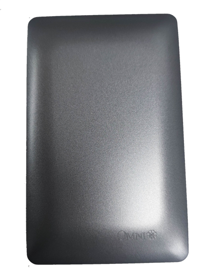 Omni designer series wall plate DWP-100G in sleek silver finish for modern electrical installations