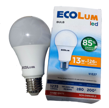 Ecolum 13W LED Bulb E27 Warm White