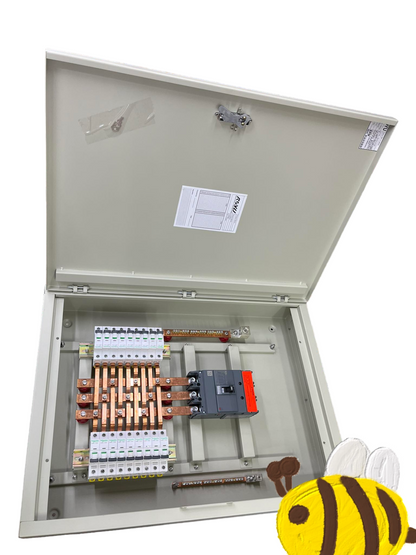 Panel Board Main EZC250F 160A 3 Pole with 18 Branches 1 Pole IC60N Schneider Breakers