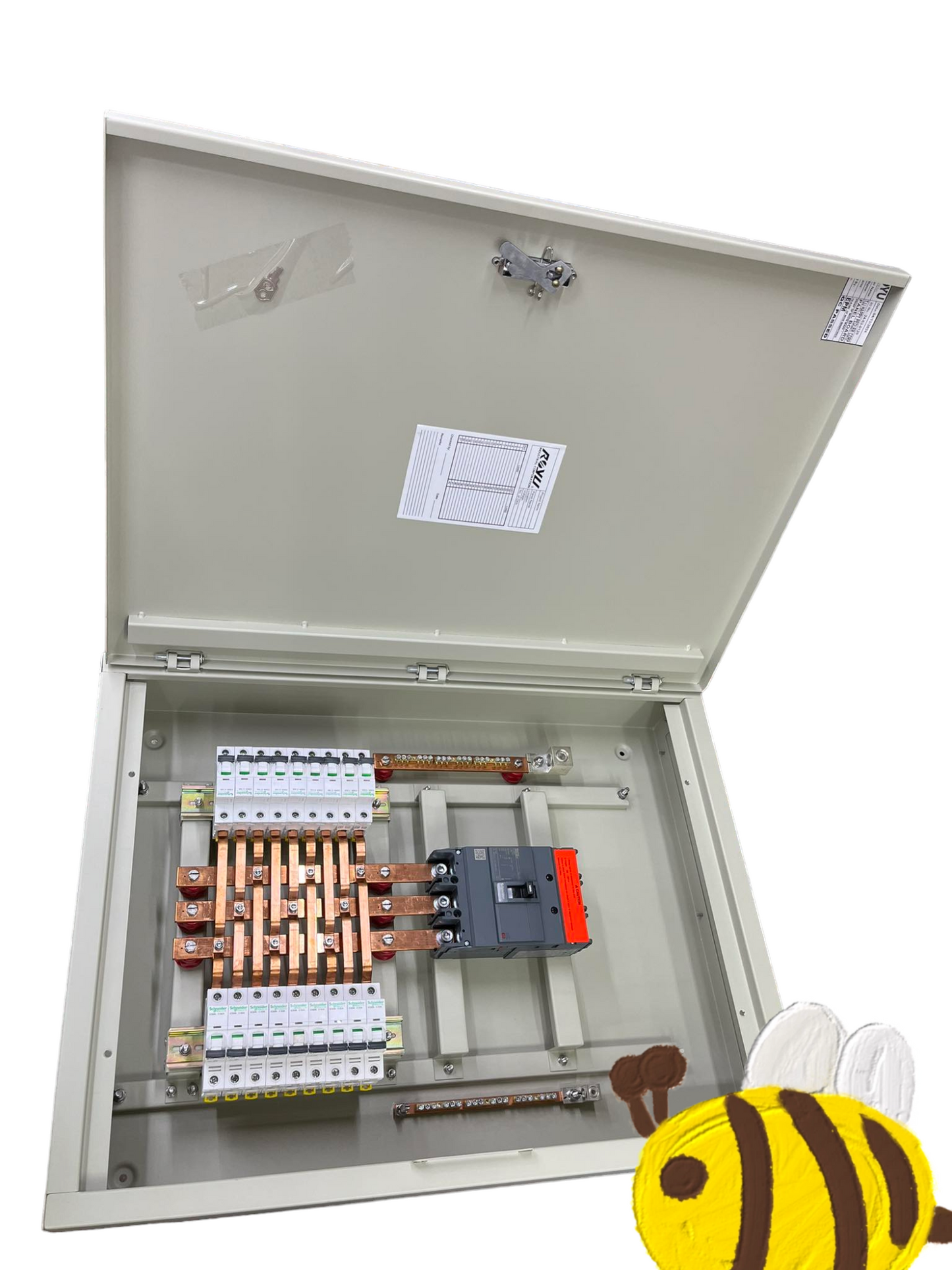 Panel Board Main EZC250F 125A 3 Pole with 18 Branches 1 Pole IC60N Schneider Breakers