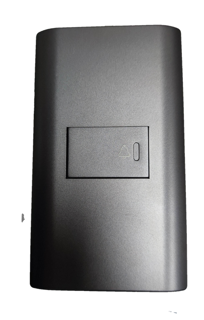 Royu Door Bell Switch with Plate 15A 250V in sleek gray finish for power points and switches
