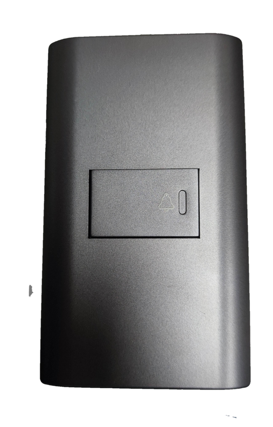 Royu Door Bell Switch with Plate 15A 250V in sleek gray finish for power points and switches