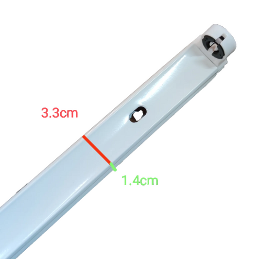 White metal double ended LED tube fixture 7W 8W 9W with mounting hole for lighting installation