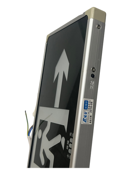 Double face LED exit light 220V with directional arrow for enhanced visibility and safety