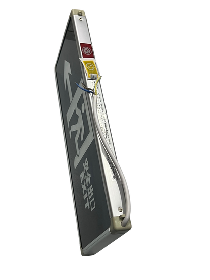 Double face LED exit light 220V with clear emergency exit signage and durable design