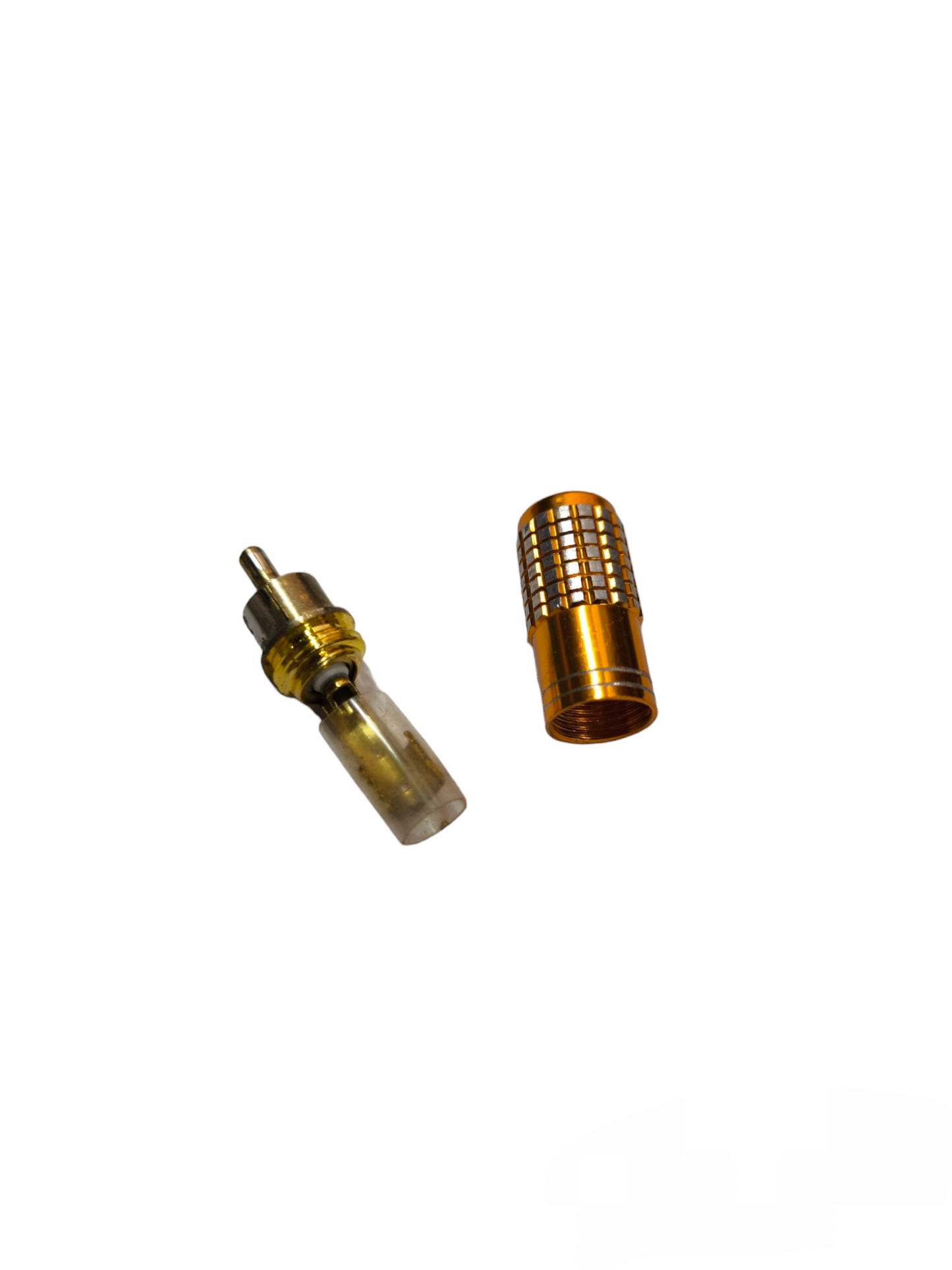 Grippes RCA Plug Metal Yellow Connector