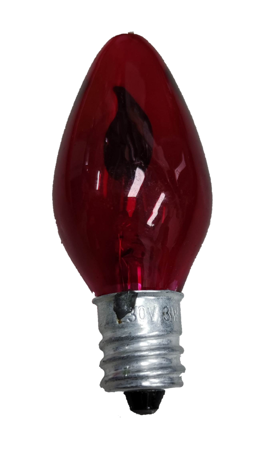 E12 red flame flicker bulb 220V perfect for creating a cozy, seasonal ambiance in any space