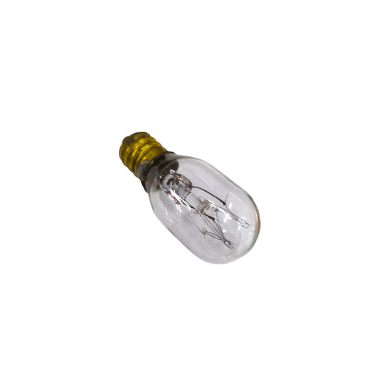 E12 refrigerator bulb 15W 240V featuring a classic glass design for optimal lighting in fridges