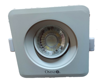 Omni 8W LED Downlight Square Movable Downlight Warm White 3000K 220V