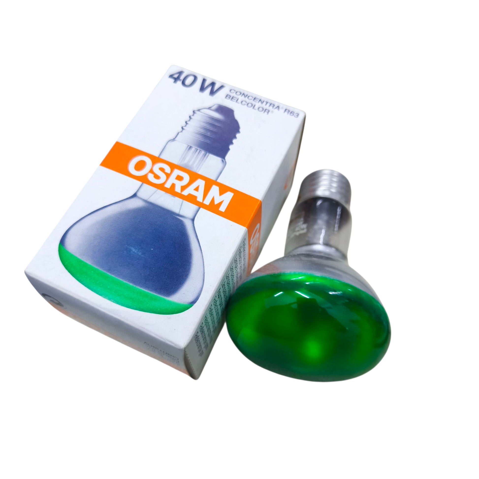 Osram 40W E27 green disco lamp 220V with vibrant green glass for decorative lighting