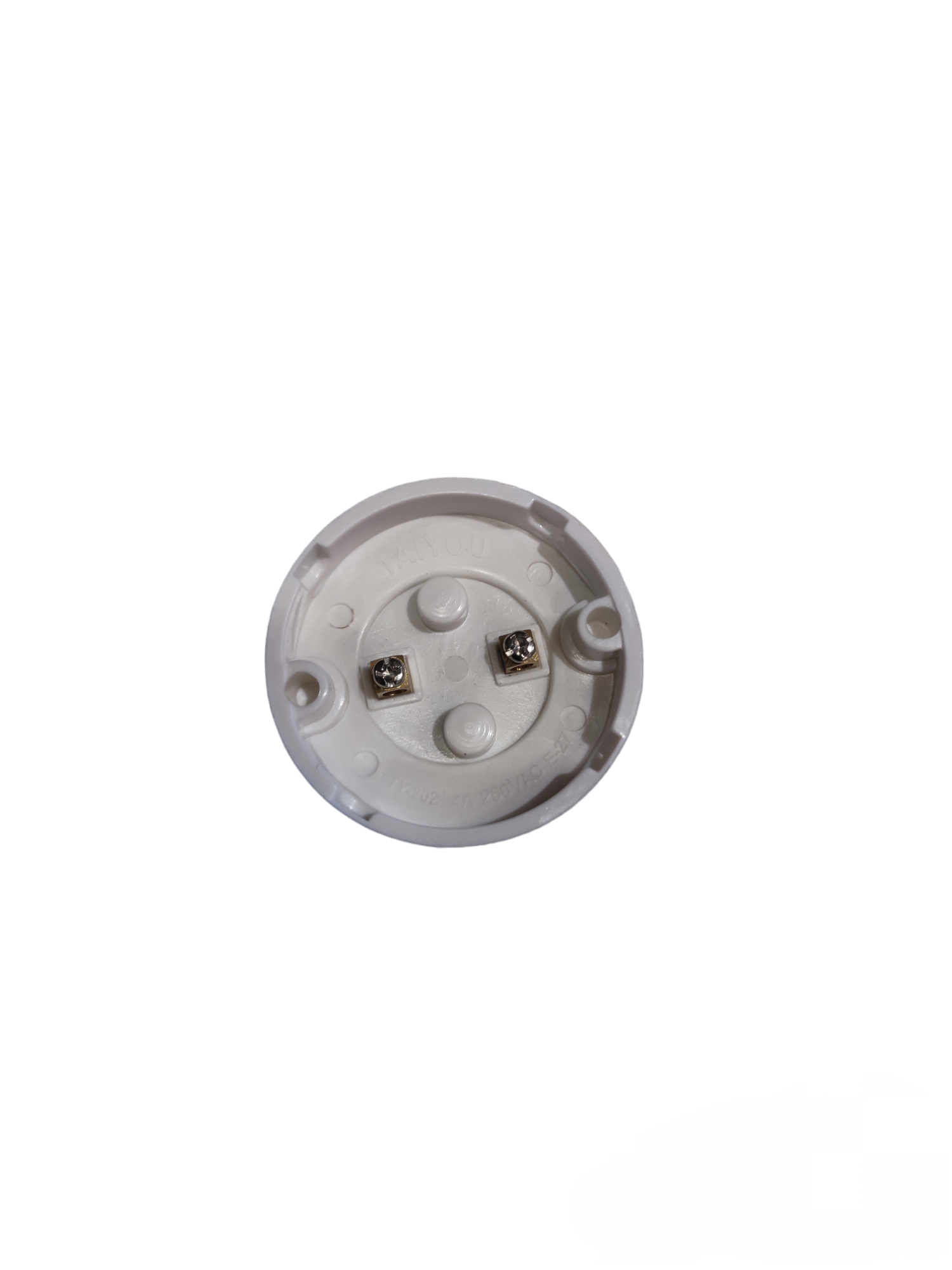 Electx Electrical Supply E27 lamp socket for 2x2 PVC lighting installation accessory in white