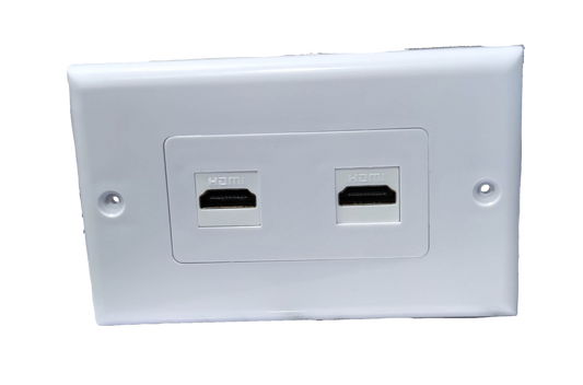 Grippes 2 Gang HDMI Outlet with Cord