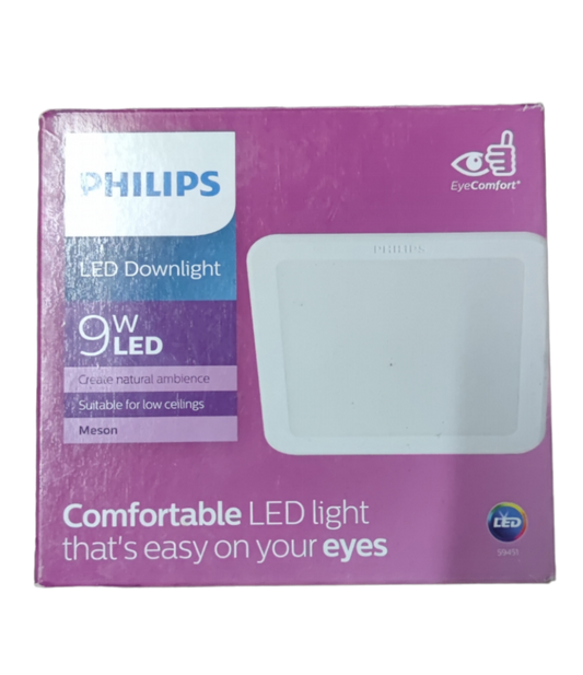 Philips LED Downlight 9W Warm White 220V Square (4.8") Philips Downlight 59451WW Meson