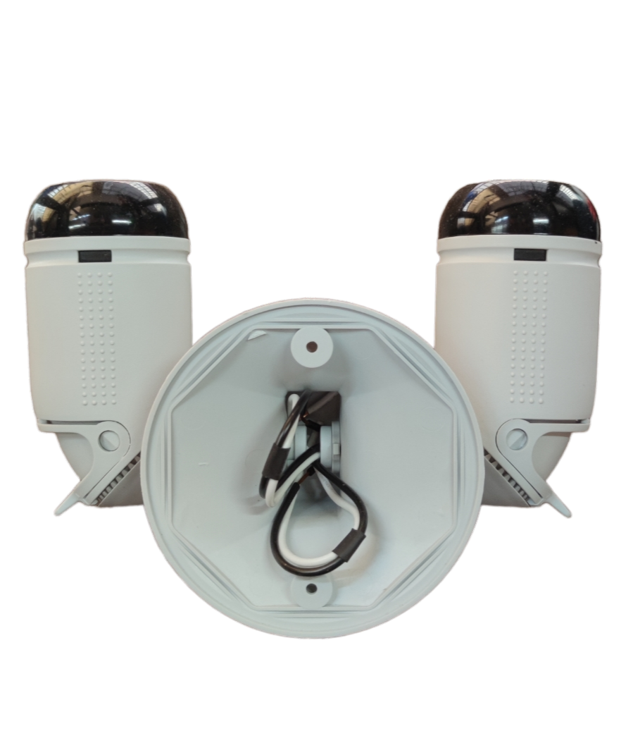 Omni Weatherproof Heavy Duty Lamp Holder 2 x E27, Outdoor E27 Socket Angle Lamp Holder Deluxe Weatherproof Twin Lamp holder