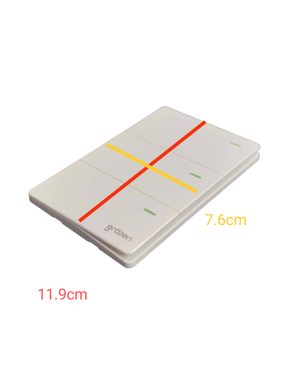 Grazen 3 Gang 1 Way Switch 16A 220V GW-005 Available Black , White, Grey and White