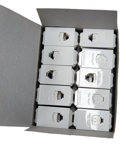 Panasonic Telephone Modular Jack 10PCS , Telephone Outlet, Telephone 6P4C WEG2164 10PCS