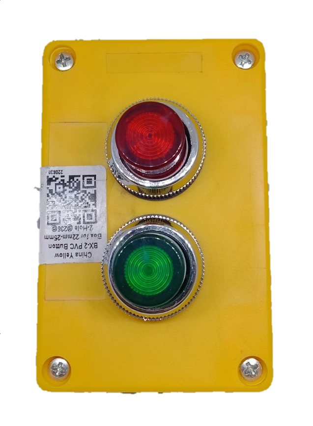 Illuminated Push Button Red and Green 220V with Surface Box