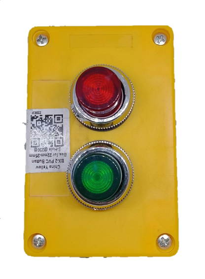 Illuminated Push Button Red and Green 220V with Surface Box