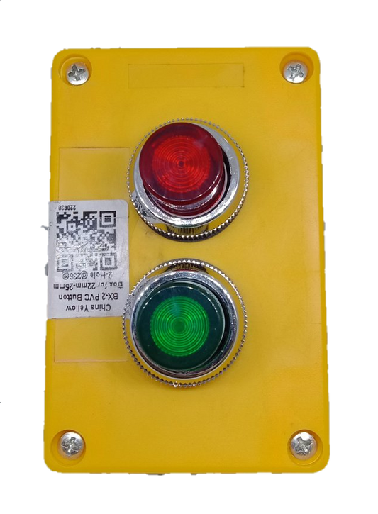Illuminated Push Button Red and Green 220V with Surface Box
