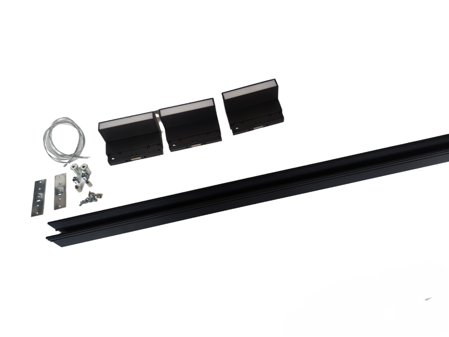 ILLUMIQ TERRA Magnetic Track Light 1 Meter 50mm with 3pcs 6W LED Foldable Flood Track Light Daylight 6500K 220V