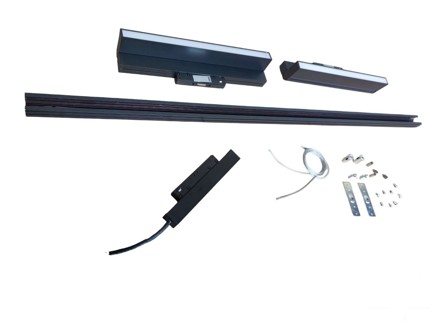 Magnetic Track Light 1 Meter 26mm with 2pcs 18W LED Foldable Flood 220V Warm White ( ILLUMIQ TERRA)